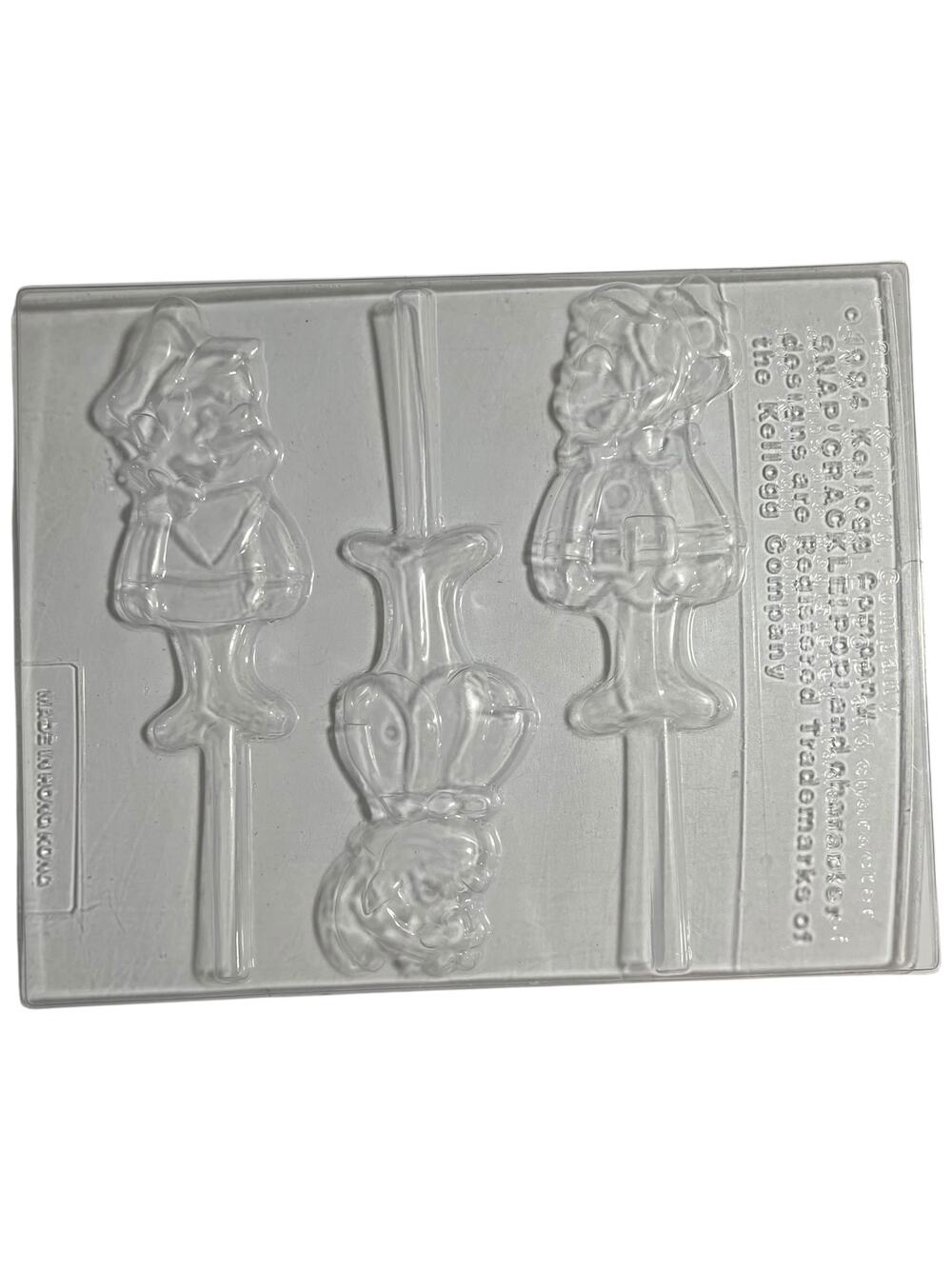 1984 Kellogg Snap Crackle Pop Vintage Cereal Character Lollipop Molds